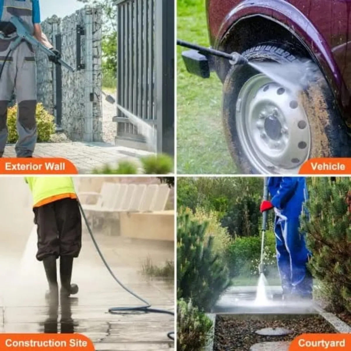 Pressure Washer Pump, 19 mm Shaft Horizontal, 3400 - Image 4
