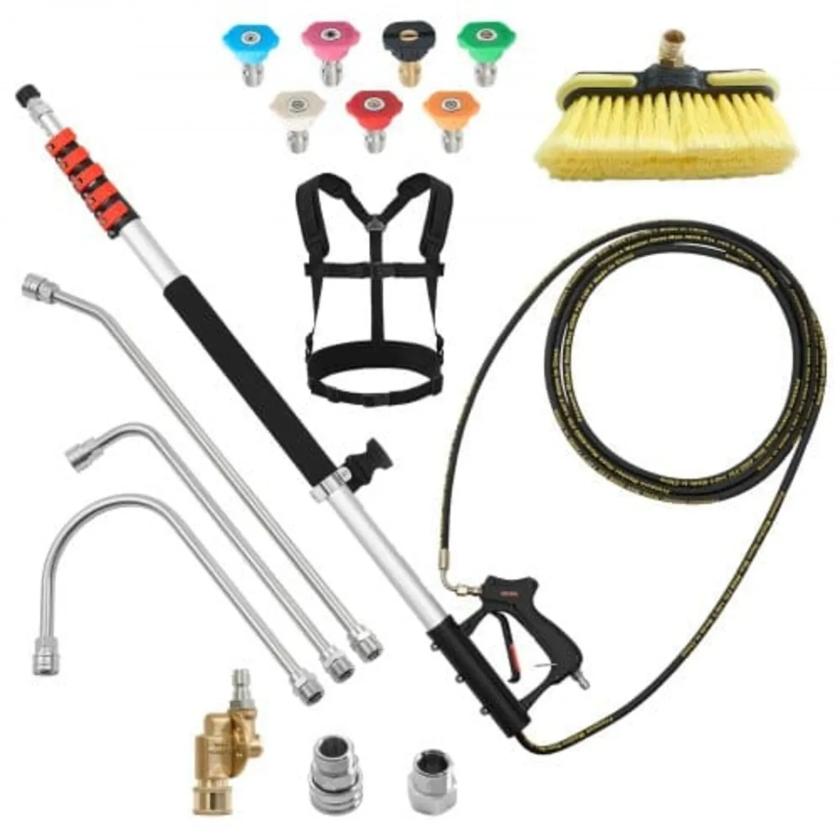 7.62 m Pressure Washer Telescoping Wand, with Powe - Image 1