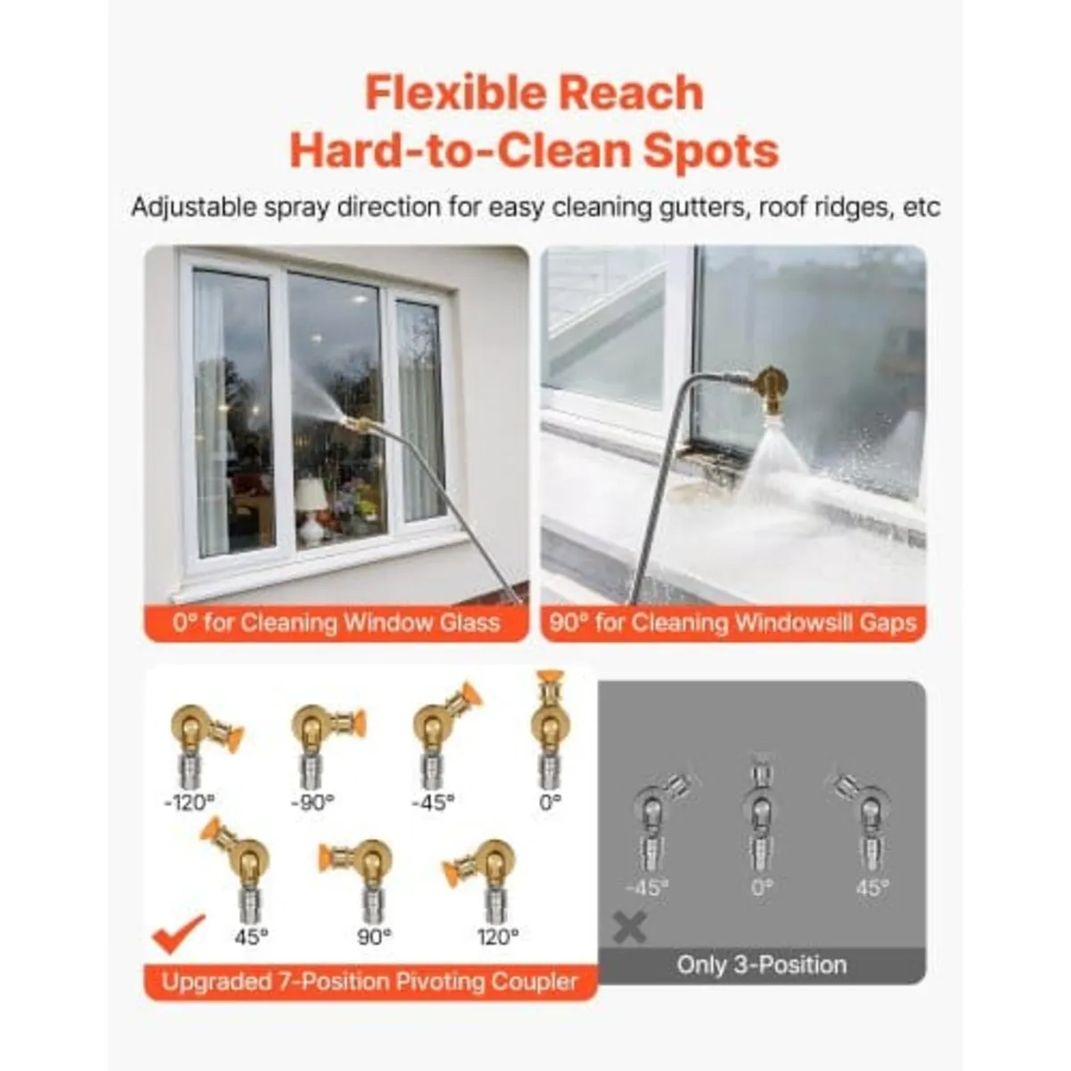 7.62 m Pressure Washer Telescoping Wand, with Powe - Image 2