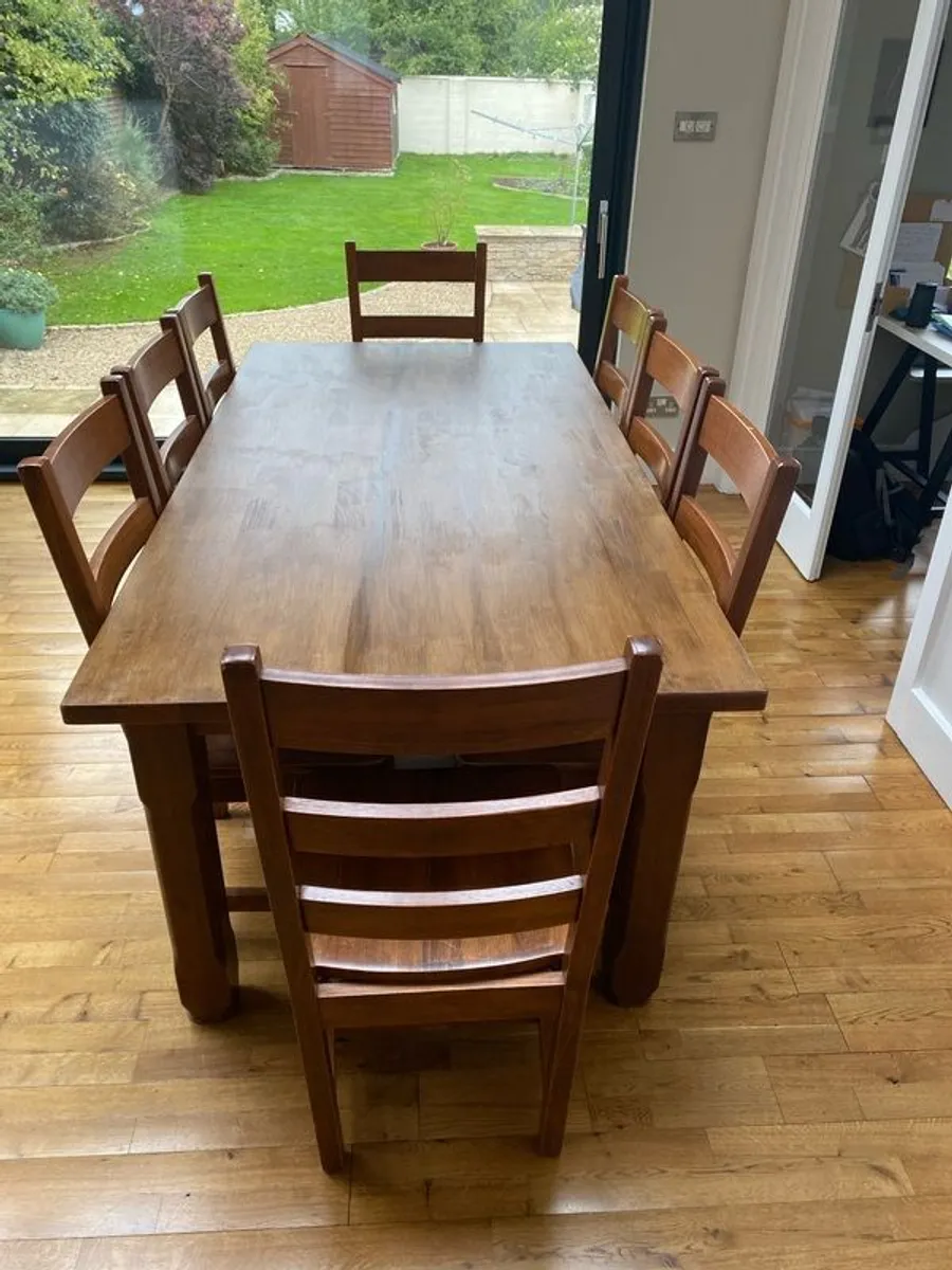 Dining Table & 8 Chairs - Image 1