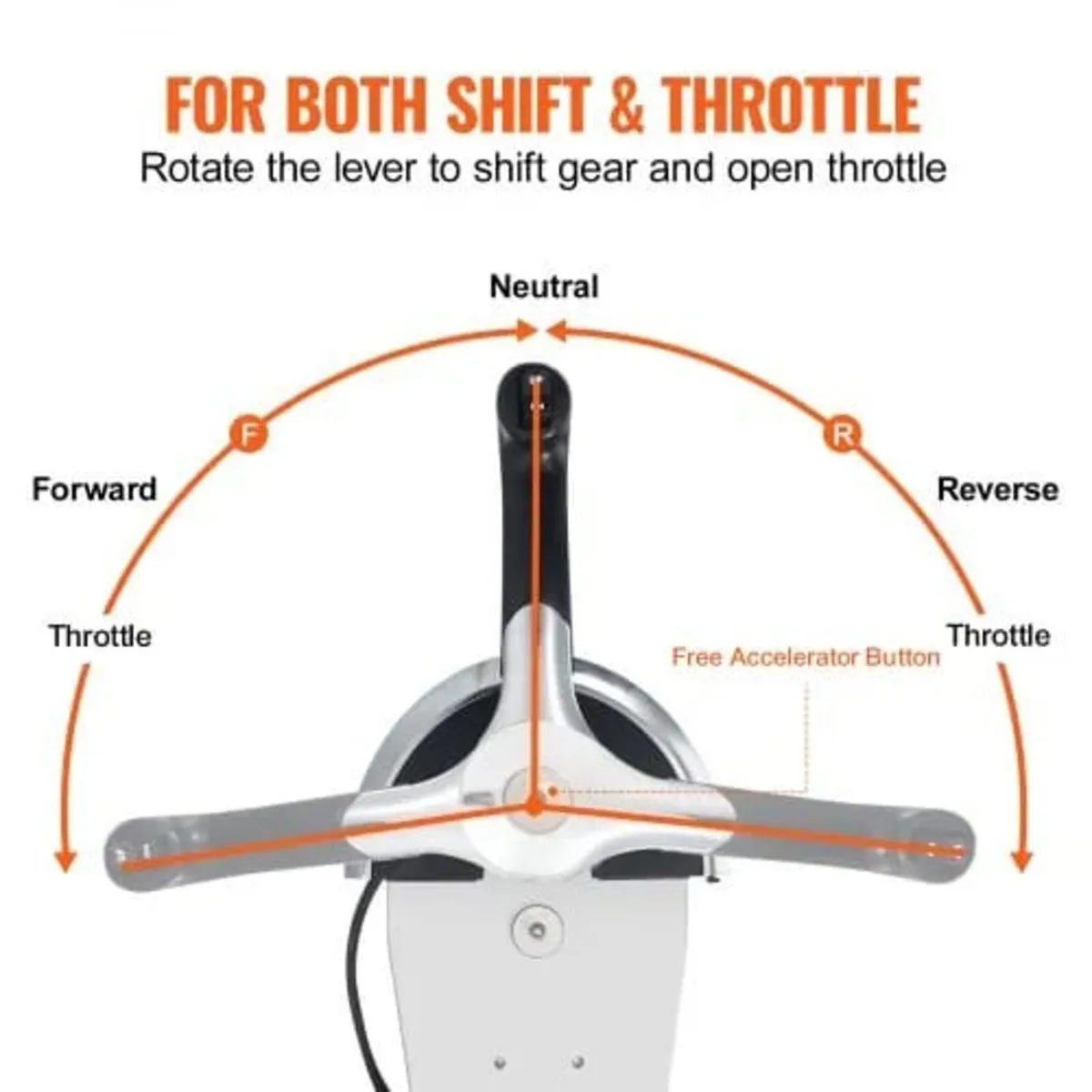 Boat Throttle Control, 8M0059686 Top-Mounted Outbo - Image 2