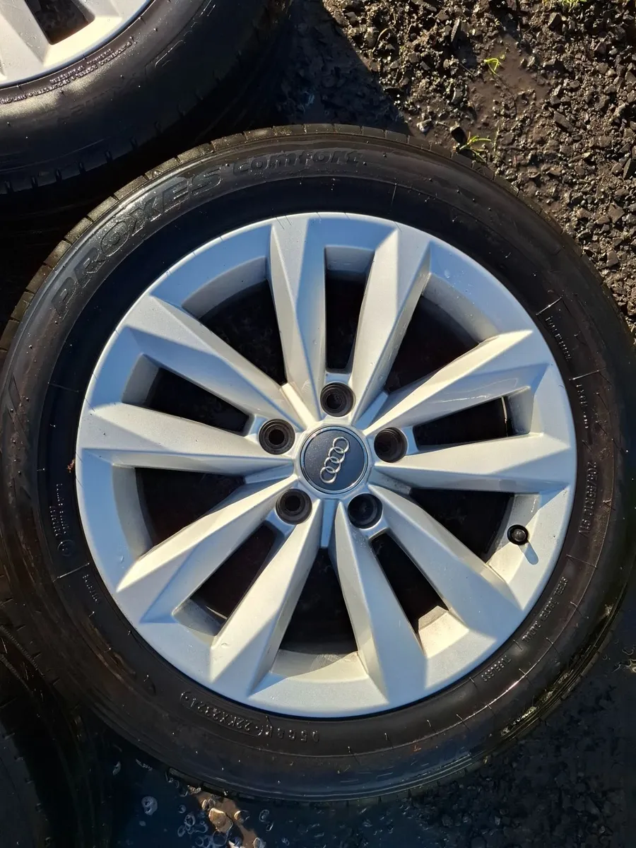 16" Audi,  Vw,  Seat,  Skoda Alloys with tyres - Image 4