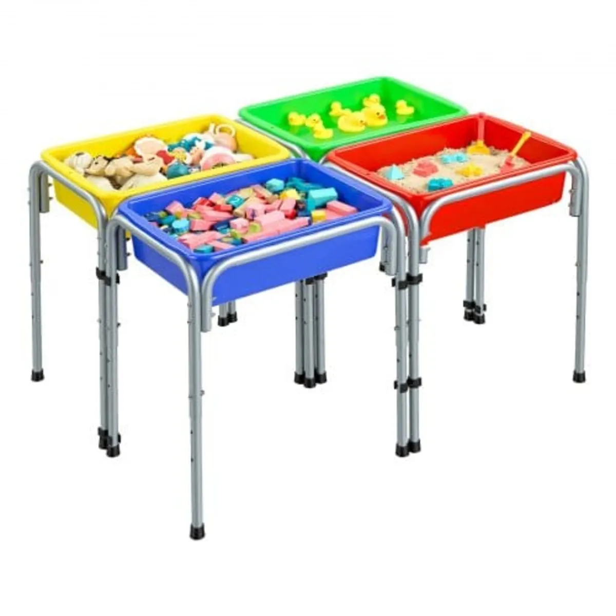 Sensory Table for Toddlers, Kids 4-Station Sand an - Image 1