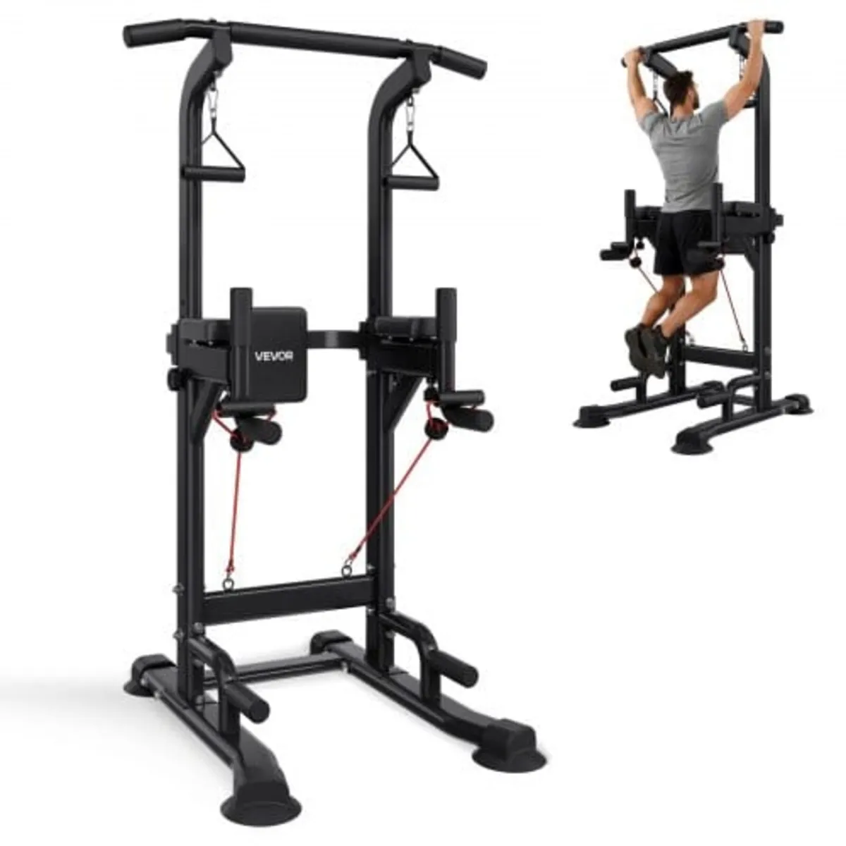 Pull Up Bar, 150kg Power Tower Dip Station, Workou - Image 1