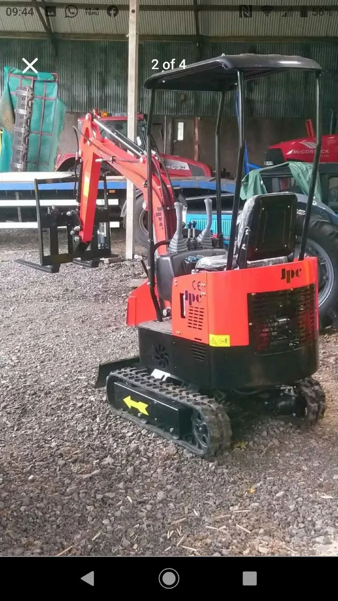 MINI DIGGER FORKLIFT ATTACHMENT 25mm pins - Image 4