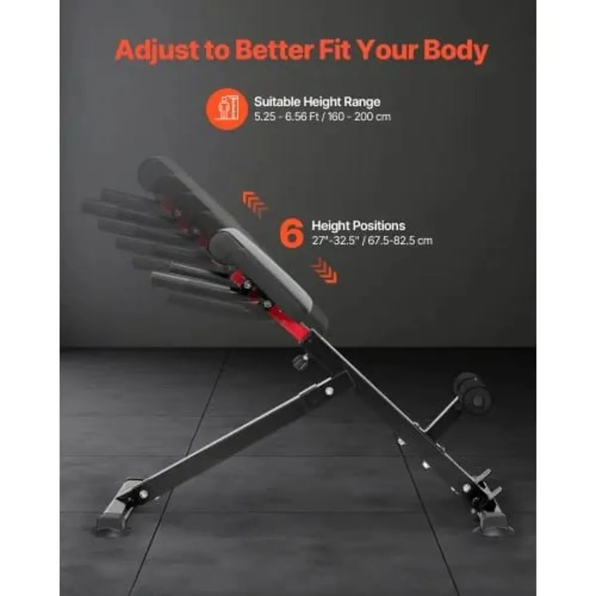 Roman Chair Hyperextension Bench, 250 lbs Adjustab - Image 4