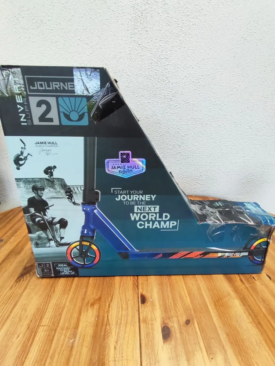 Invert Journey 2 rainbow stunt scooter with box - Image 1