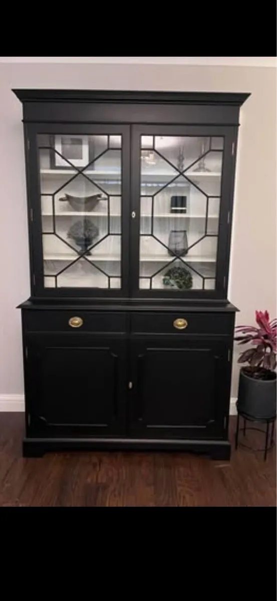 Black Elegant Living Room Cabinet Unit - Image 1