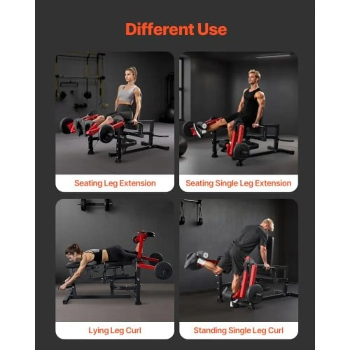 Leg Extension and Curl Machine, Seated Leg Rotary - Image 2