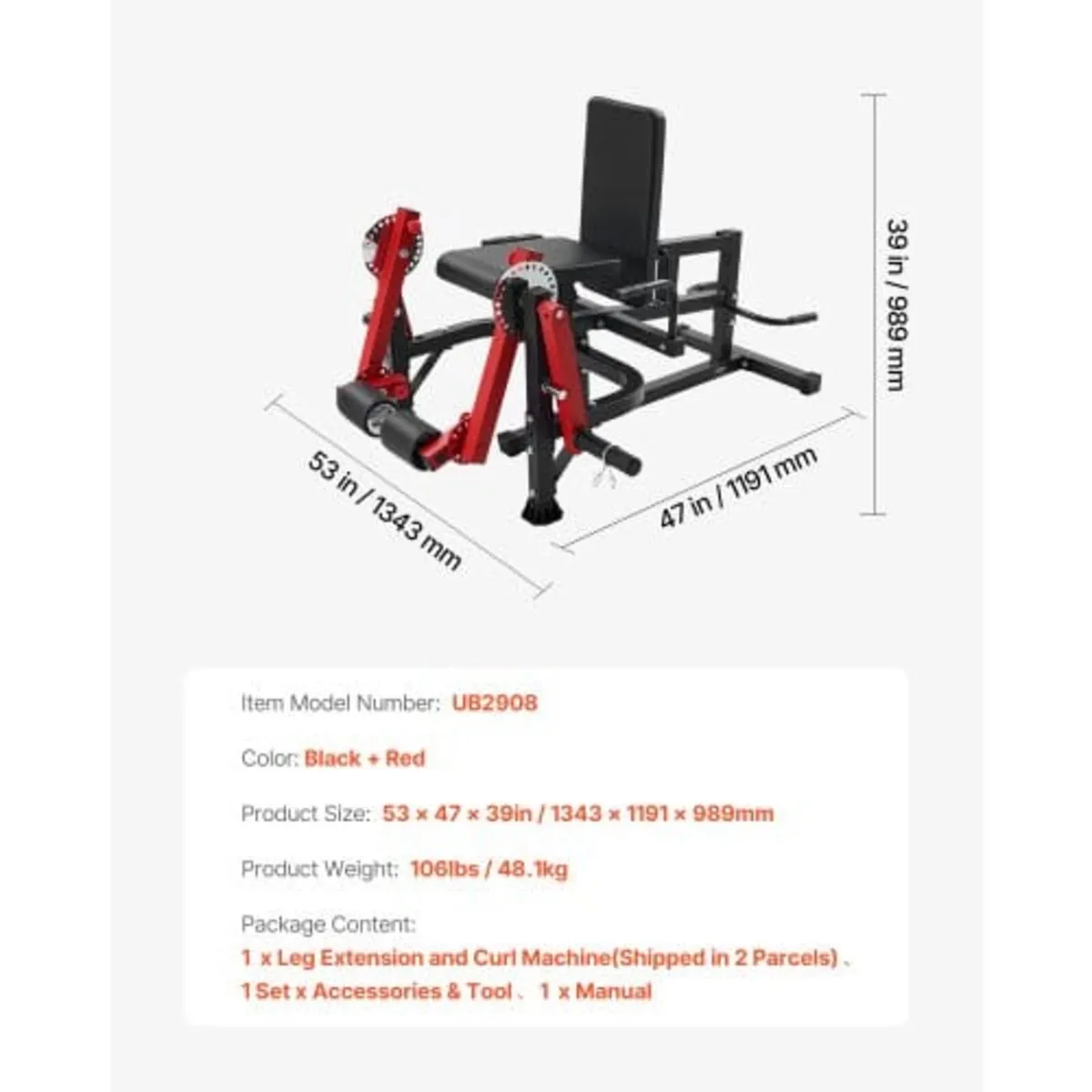Leg Extension and Curl Machine, Seated Leg Rotary - Image 4