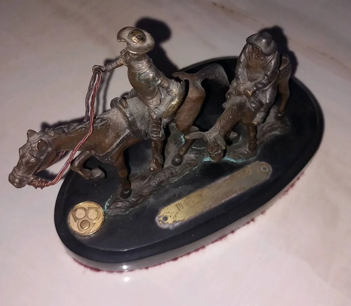 Bronze sculpture of Don Quixote, collectible post - Image 1