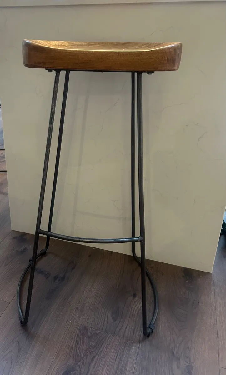 4 Meadows & Byrne Wooden Counter Stools - Image 1