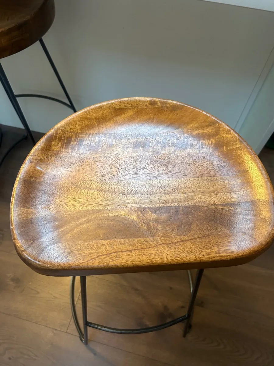 4 Meadows & Byrne Wooden Counter Stools - Image 3