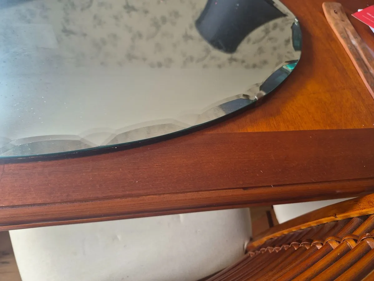 vintage hall mirror with chain - Image 2
