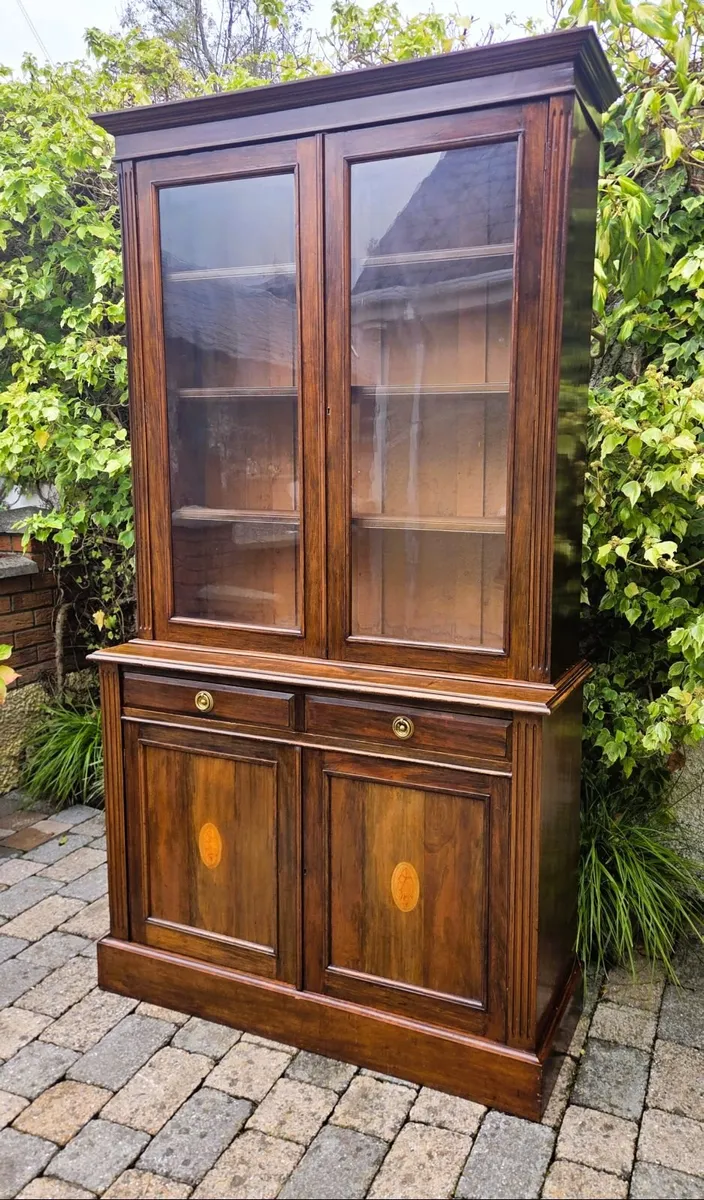 Large Edwardian Library Bookcase- Circa 1905 - Image 1