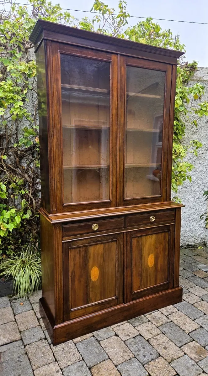 Large Edwardian Library Bookcase- Circa 1905 - Image 4