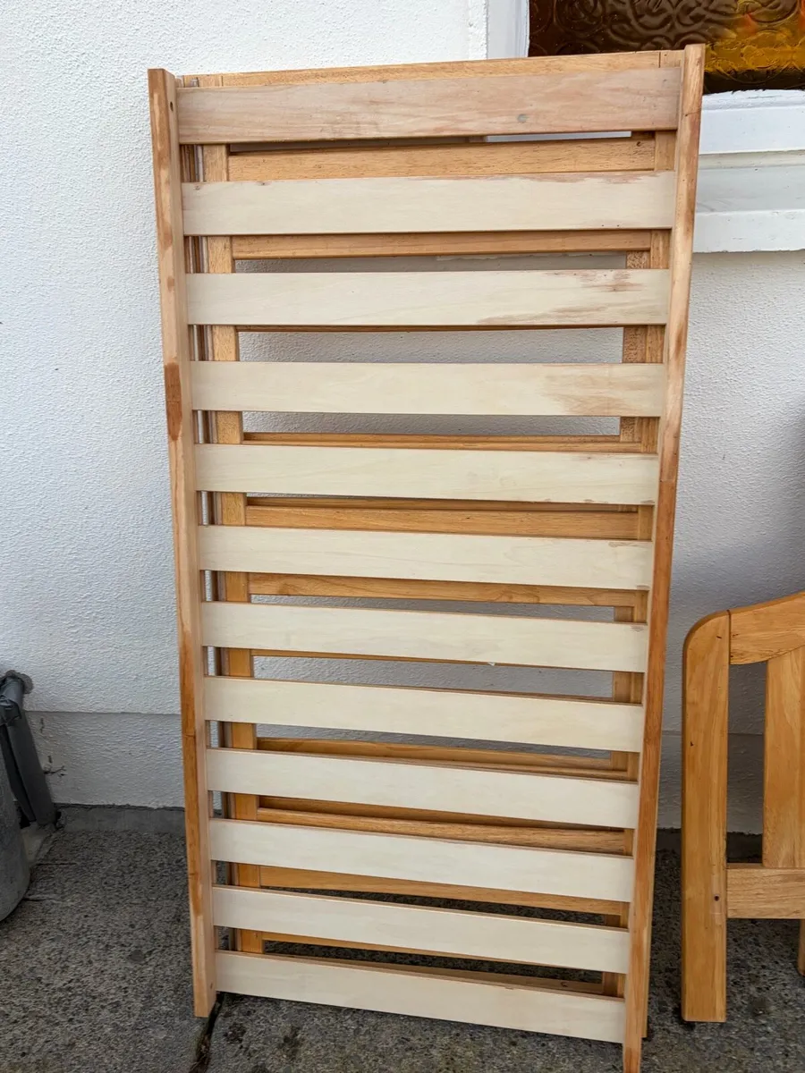 oak solid wooden mama & papas cot bed - Image 3