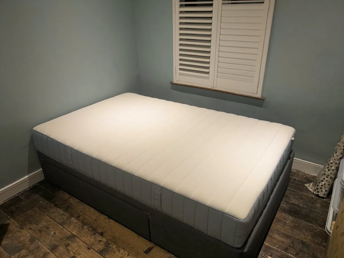 IKEA bed (120x190) with storage - Image 1