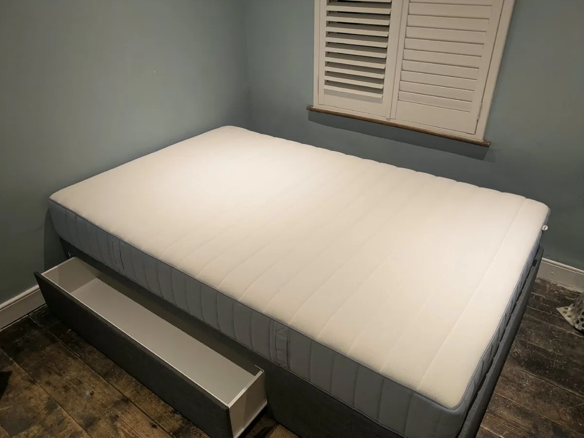 IKEA bed (120x190) with storage - Image 2