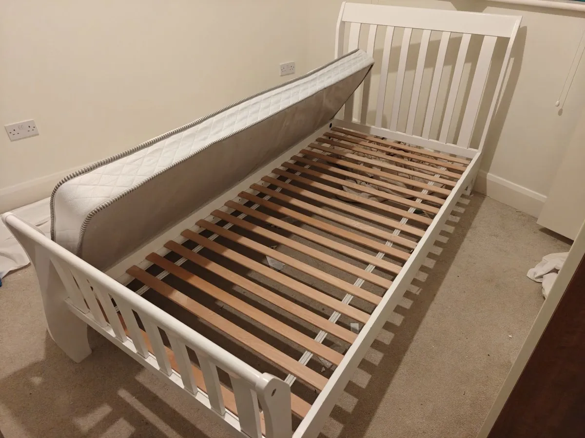 Child's Single Bed and Mattress - Image 2