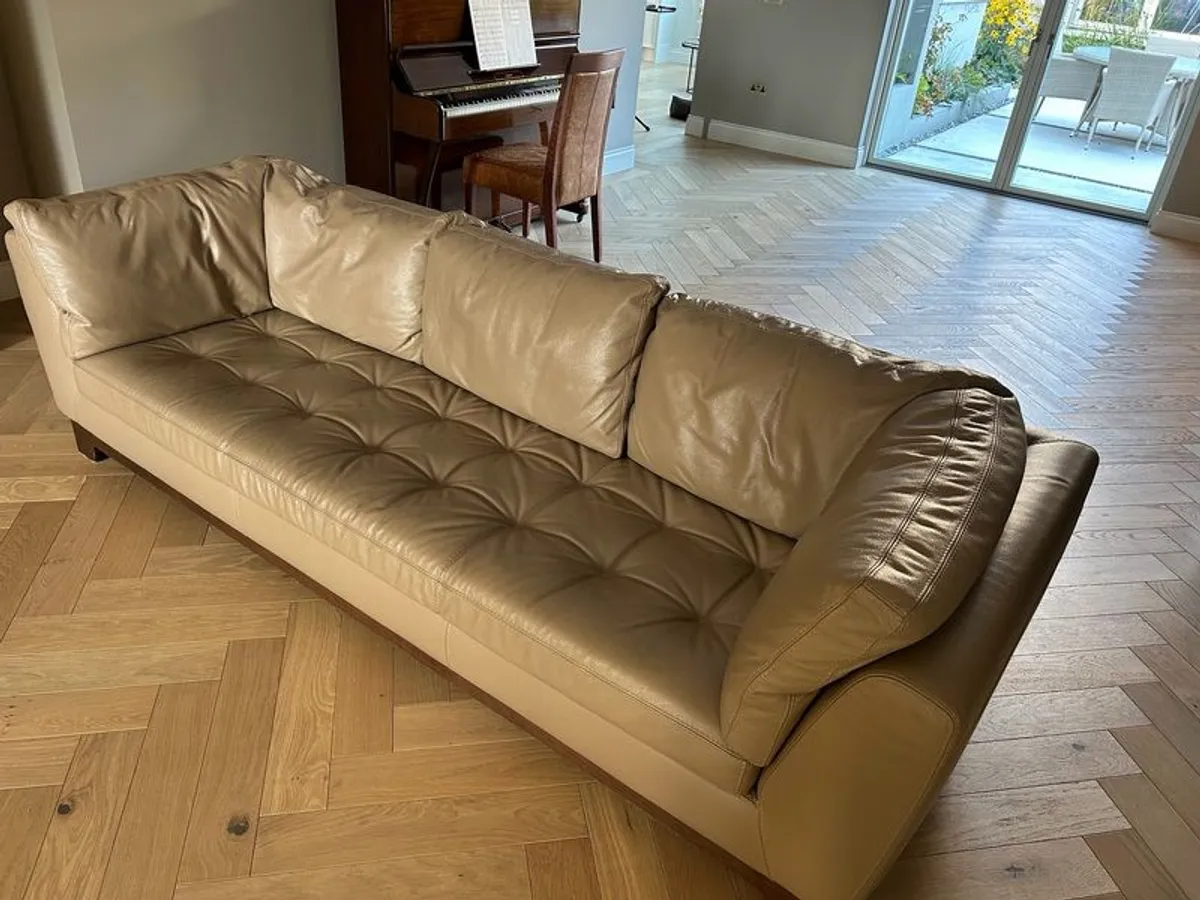 Roche Bobois Serenite Three-Four Seater Leather Sofa - Image 3