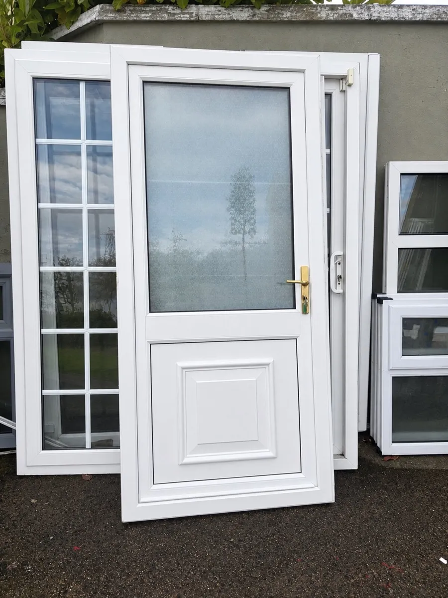 High Quality Single Door Half Panel Half Glass