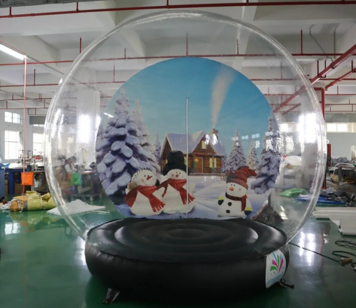 Inflatable Snow Globe Bouncy Castle Obstacle - Image 2