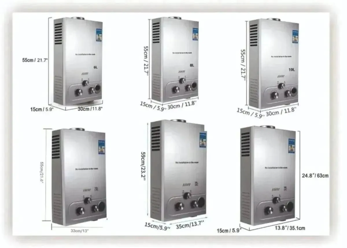 18L Instant LPG Gas Water Heater for Caravan - Image 4