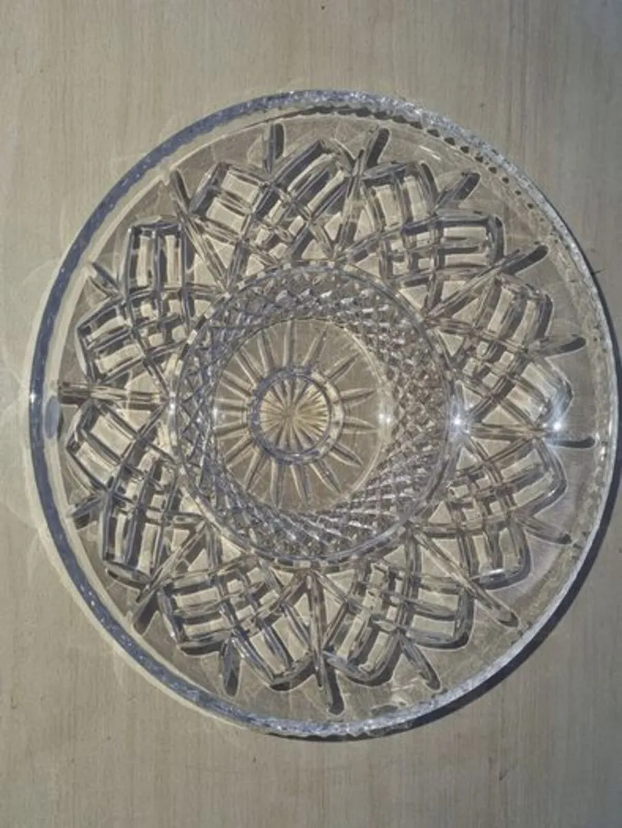Bohemian crystal pedestal bowl - Image 2