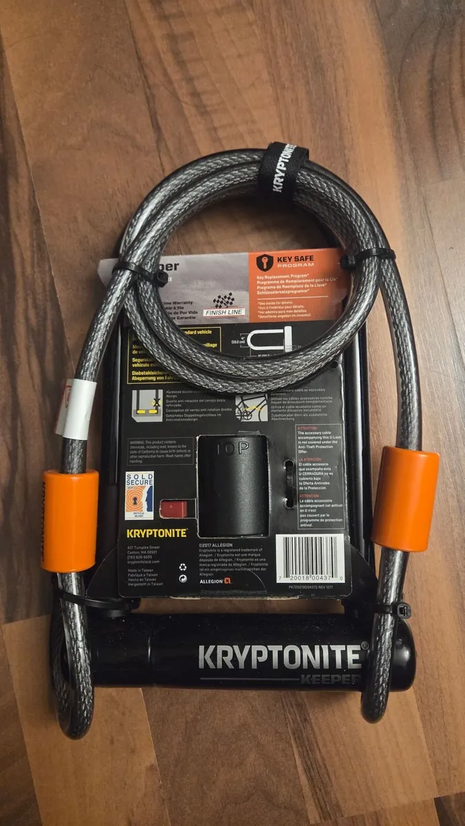 Kryptonite Keeper 12 STD bicycle lock with 4ft fle - Image 2