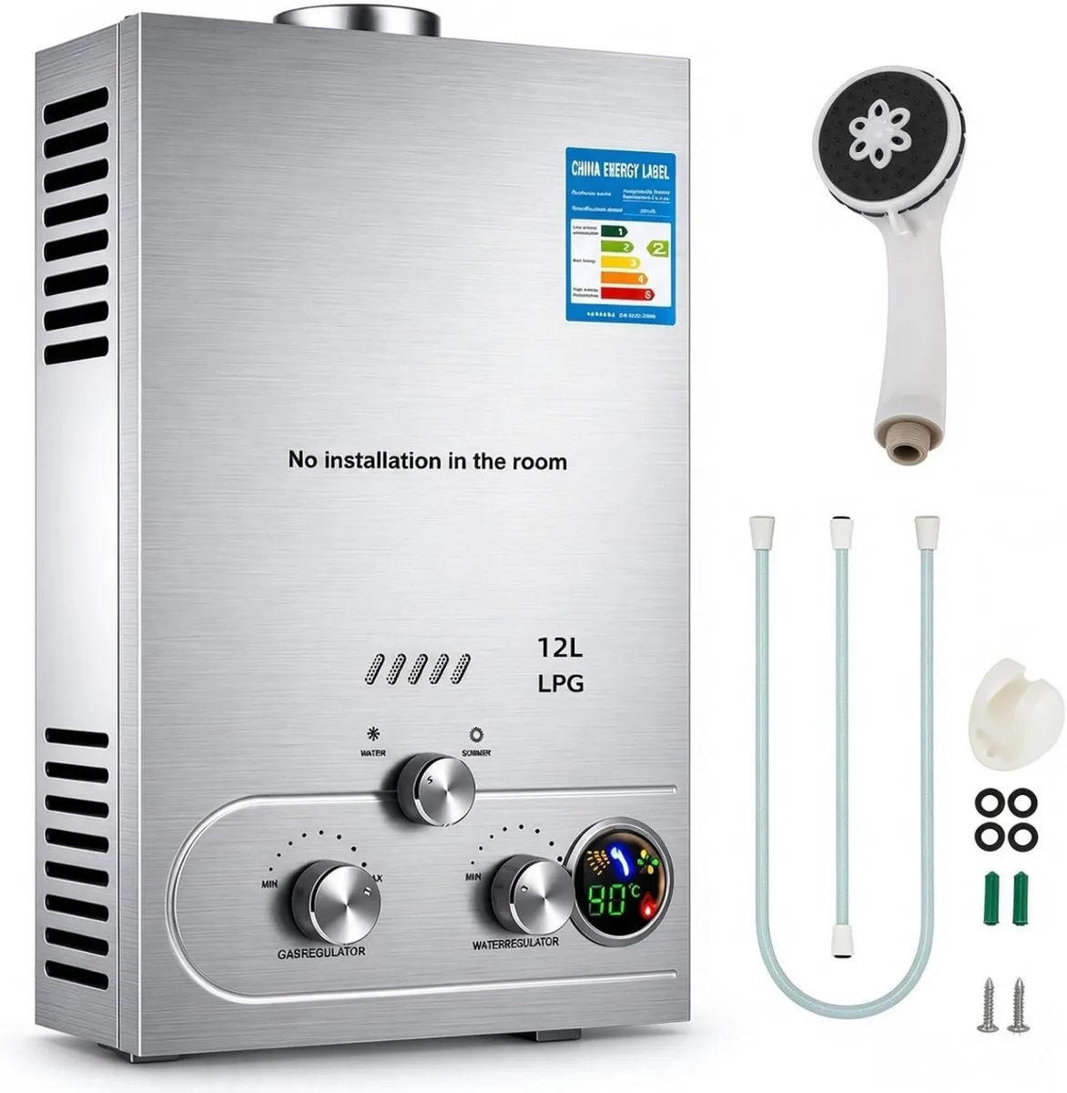 12L Propane Gas Heater for Campervan Hot Water - Image 2