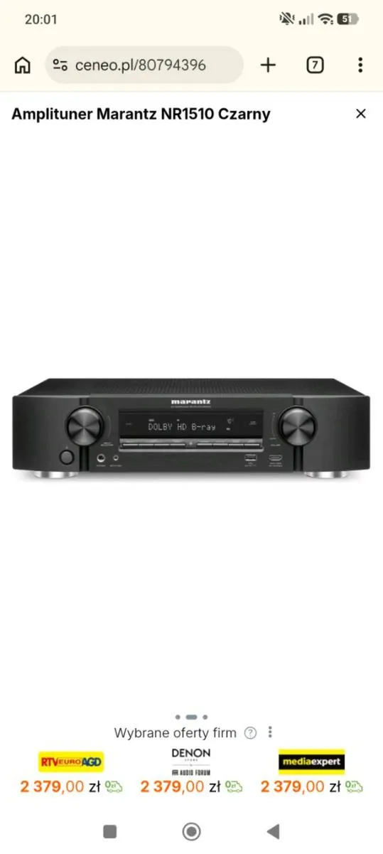 Marantz NR1510 5.2 Ch Slimline AV Receiver - BRAND - Image 2