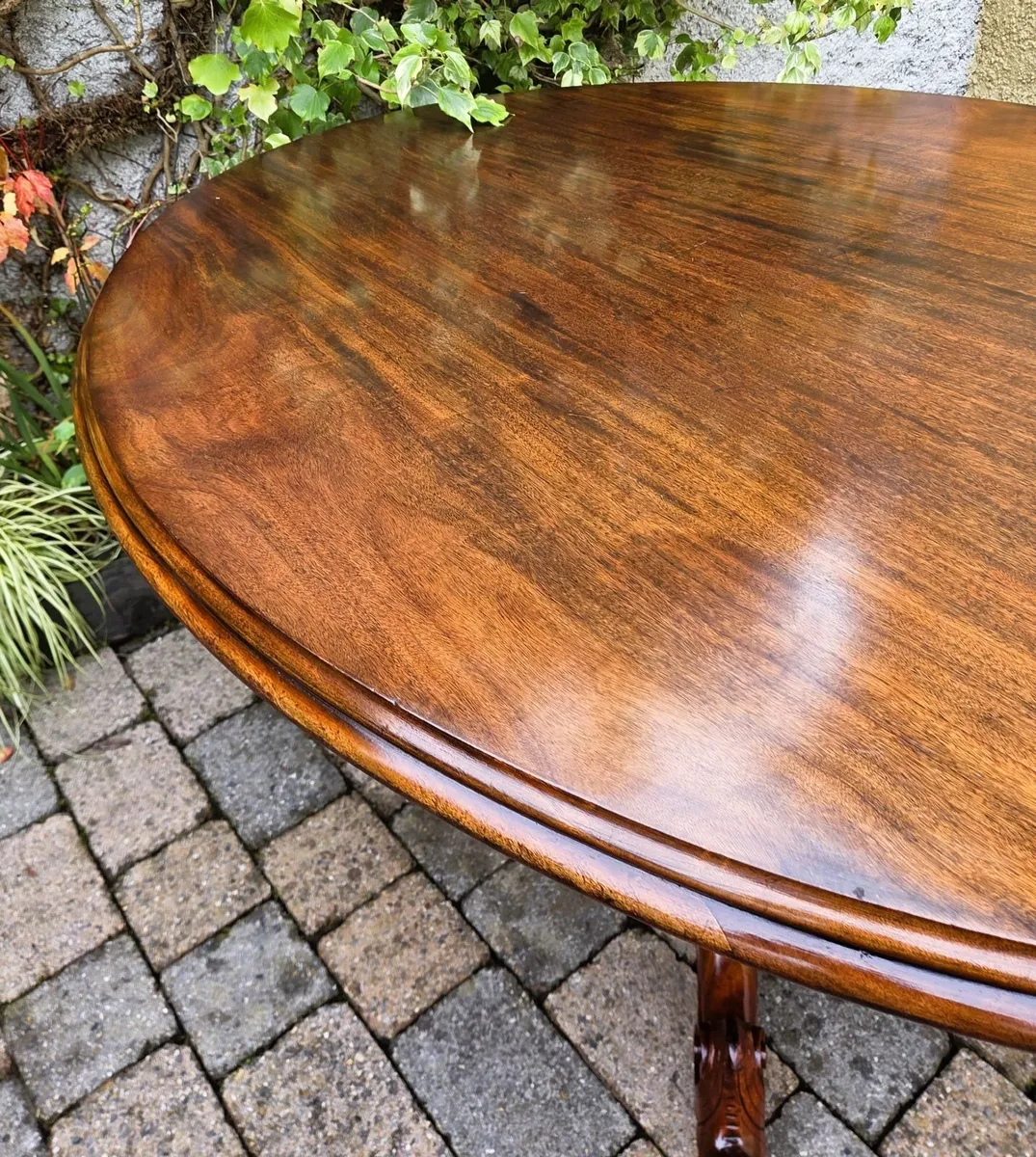 Victorian Oval Dining Table- Circa 1860 - Image 2