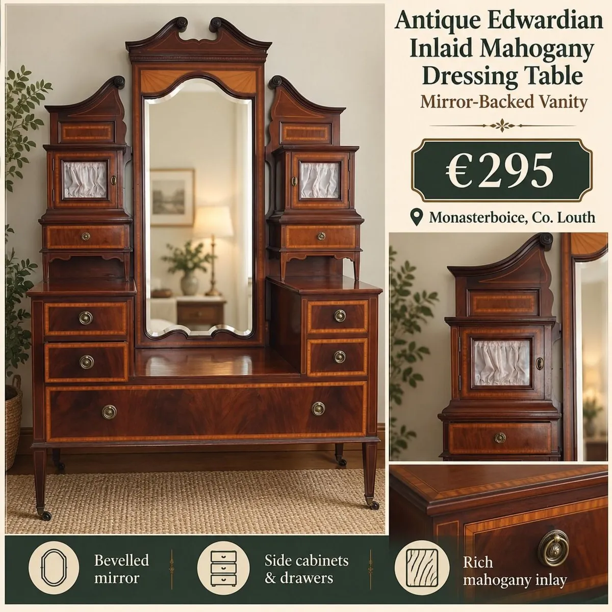 Antique Edwardian dressingtable