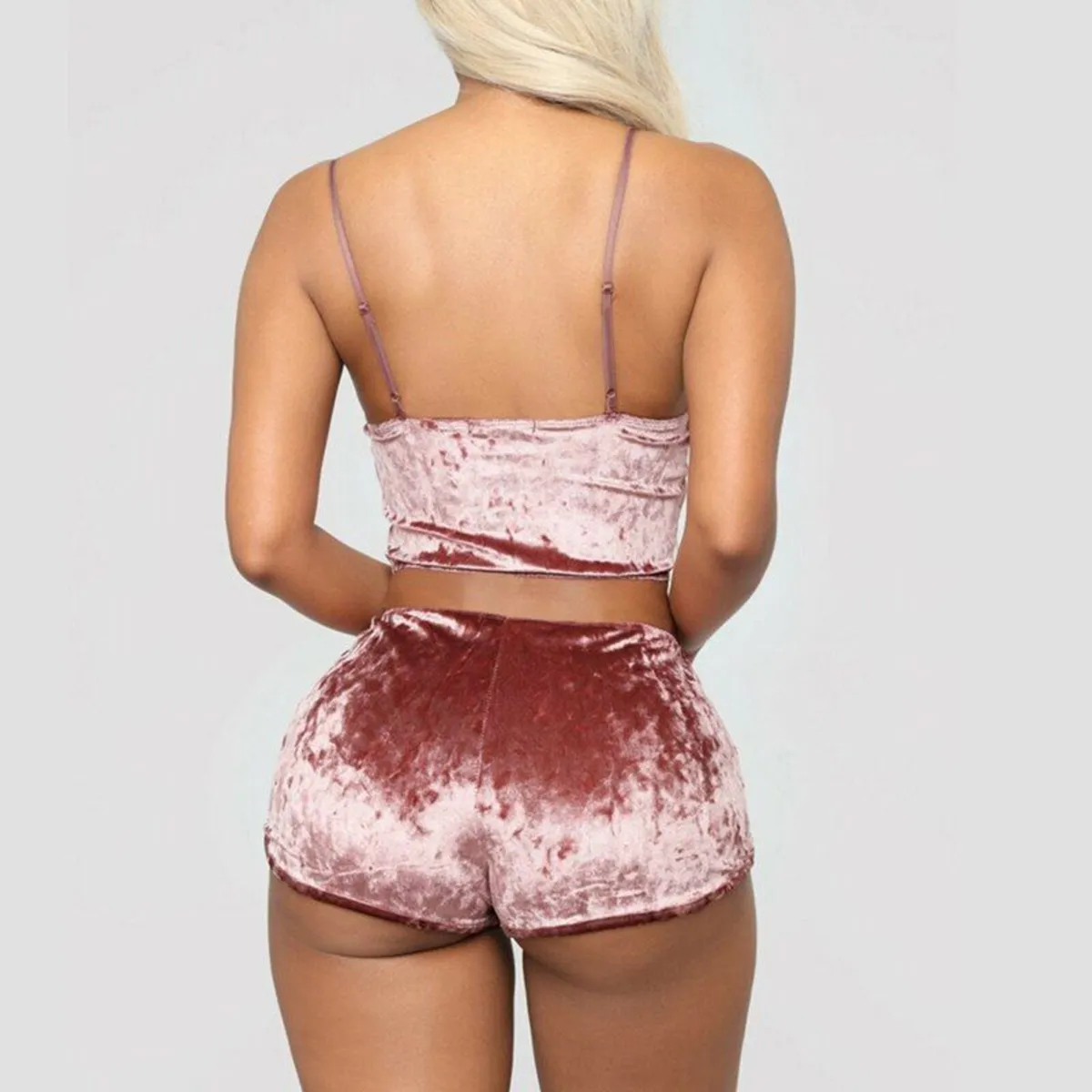 Velor pajamas short shorts - Image 2