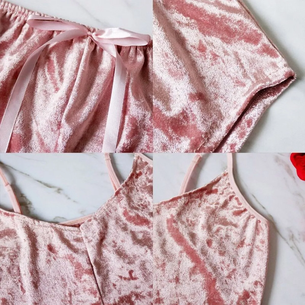 Velor pajamas short shorts - Image 4