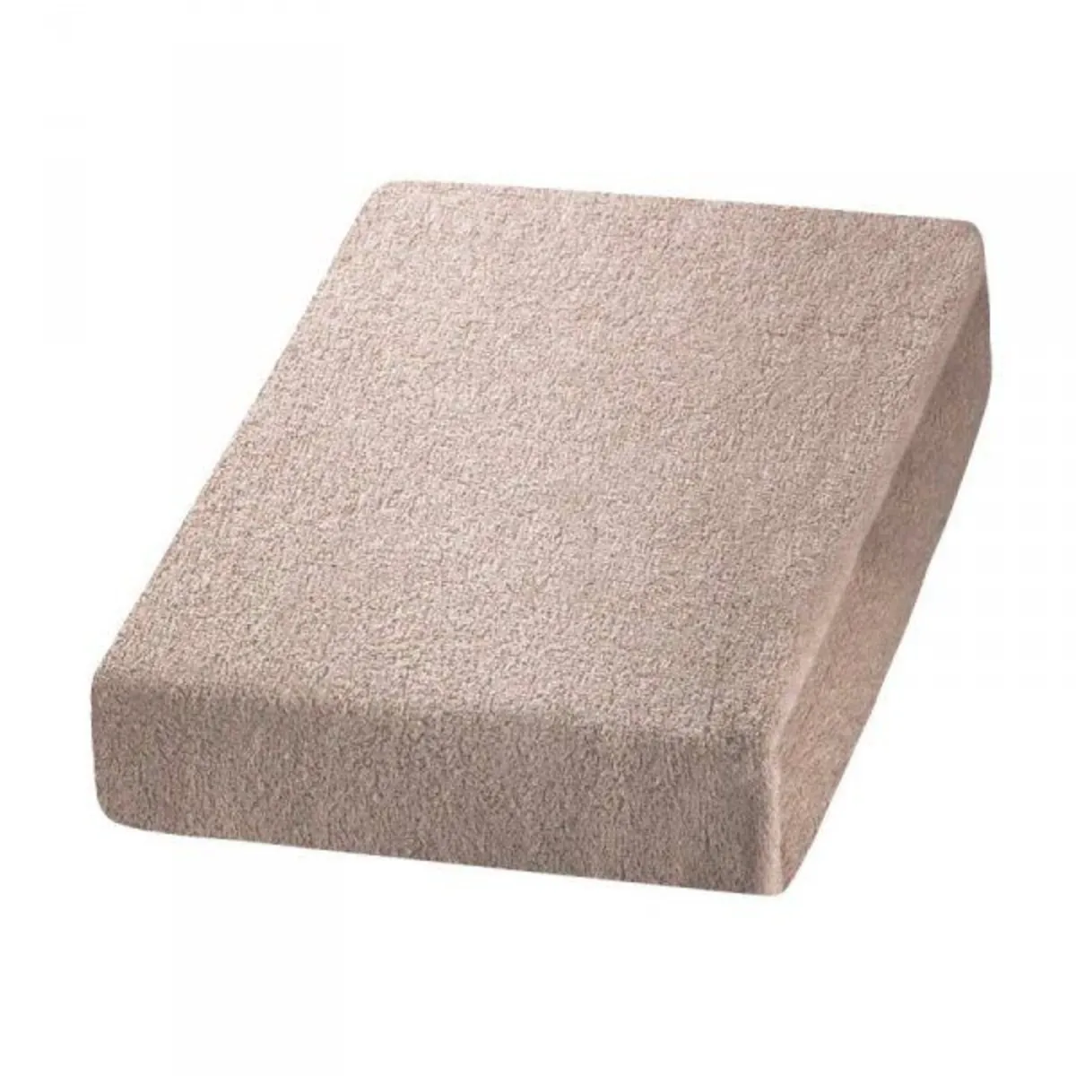 Beige terry sheet for a beauty bed - Image 1