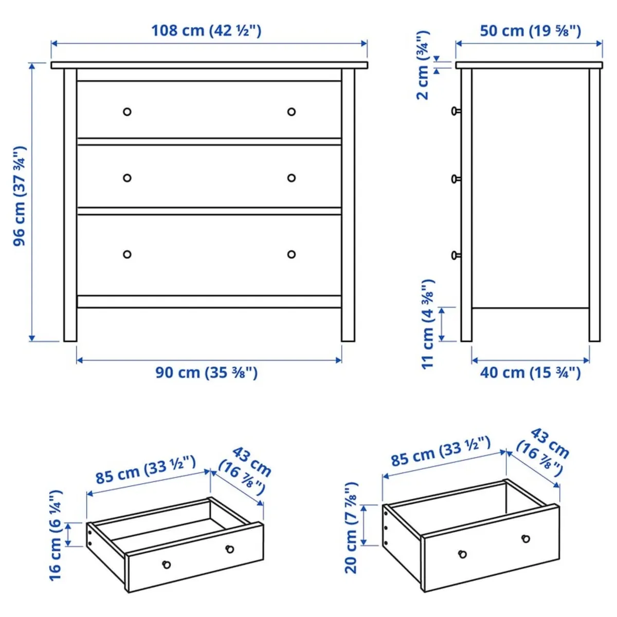 Ikea chest of drawers - Image 4
