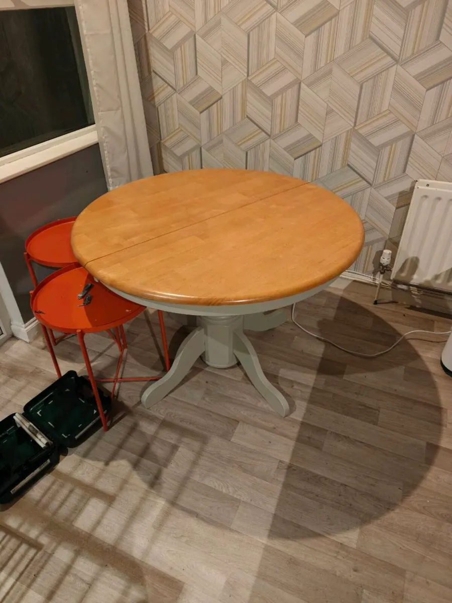 Extendable Circular Dining Table - Image 1