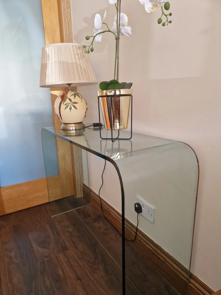 Glass console table (M&S) - Image 1
