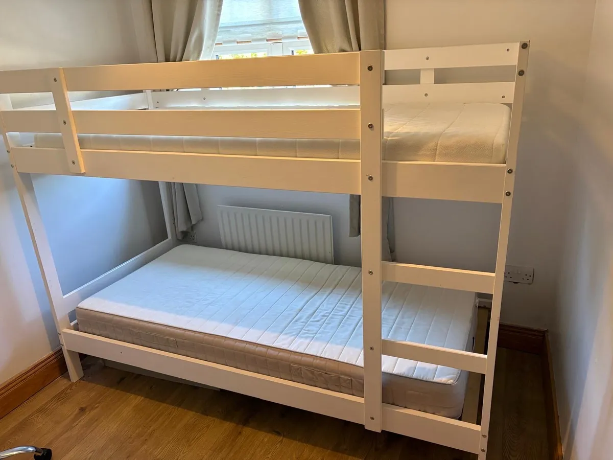 Bunk beds and mattresses