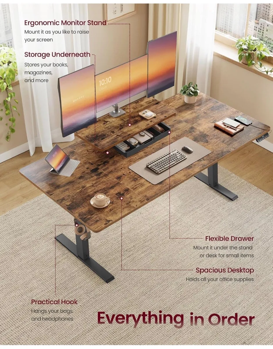Electric Standing Desk, Height Adjustable, 140 x 7 - Image 4
