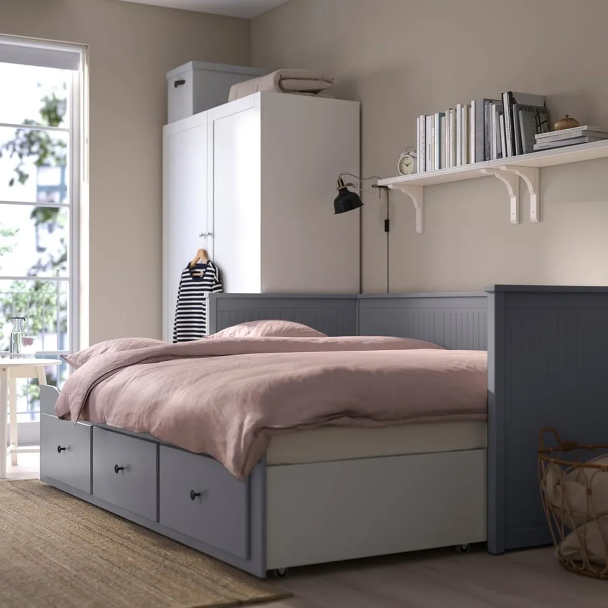 Ikea sofa day bed grey - Image 3