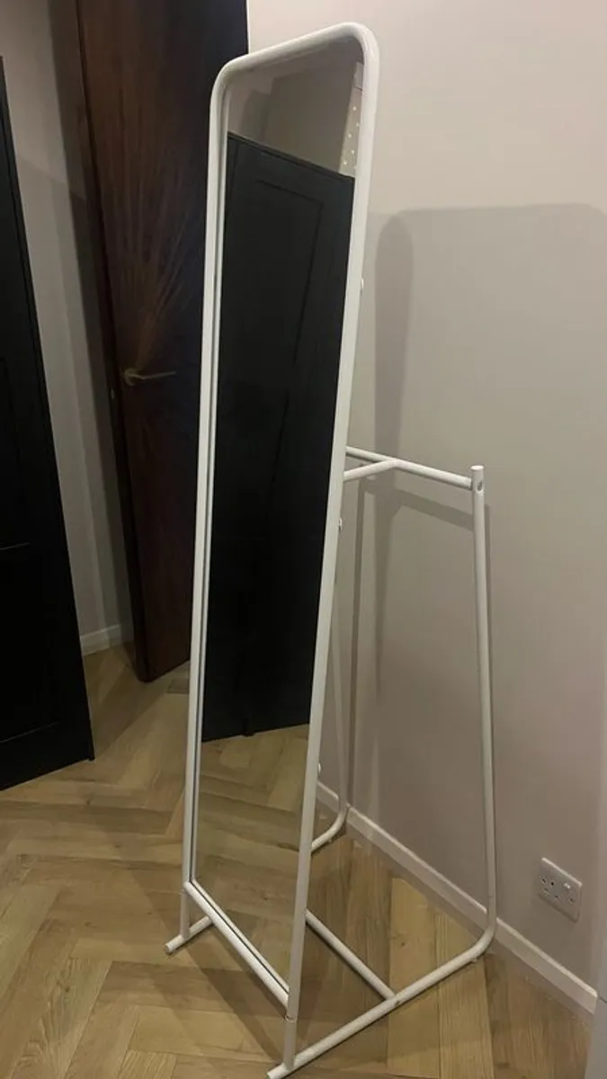 IKEA KNAPPER Standing Mirror White - Image 1