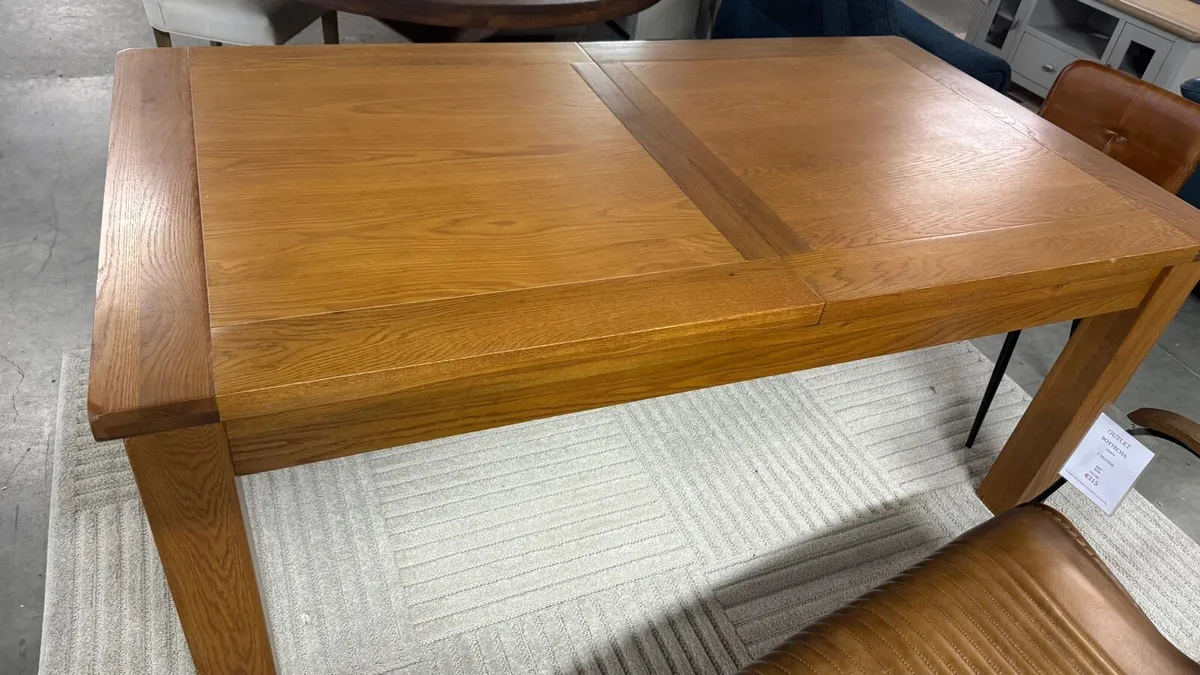 Farmhouse Oak Dining Table - Image 2