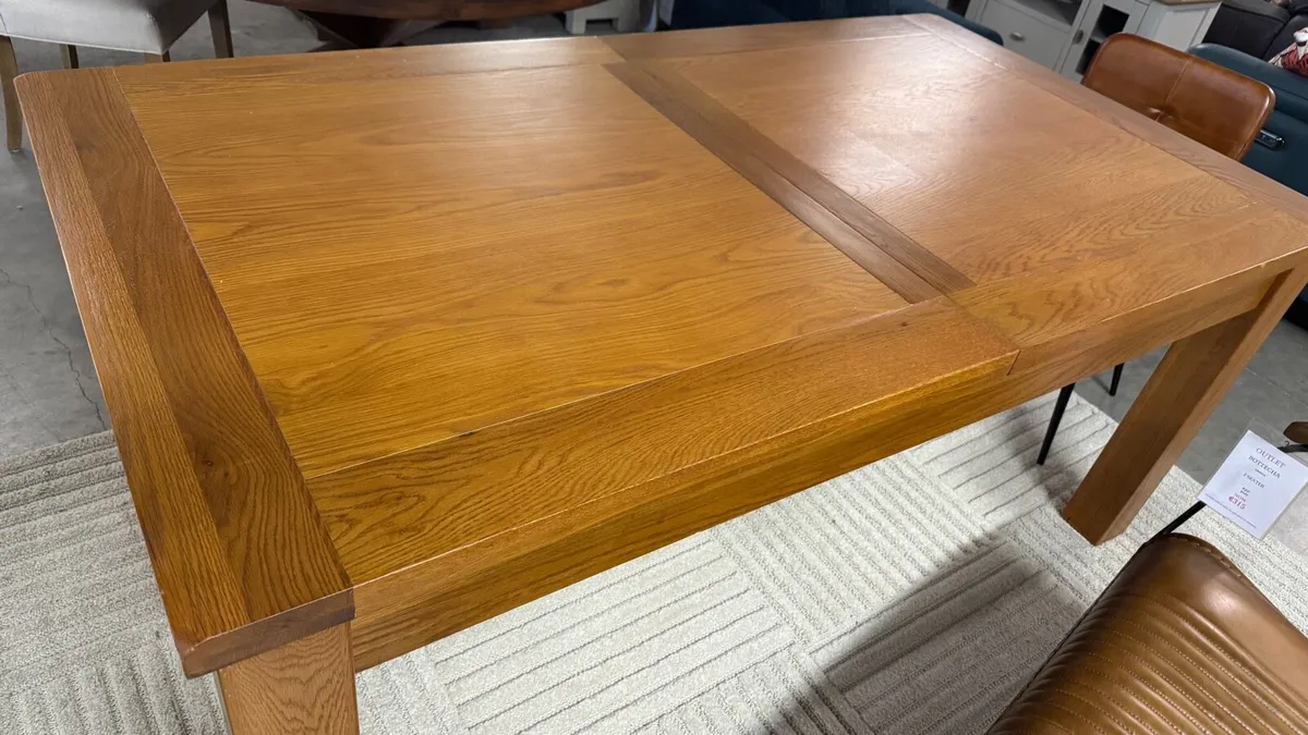 Farmhouse Oak Dining Table - Image 3
