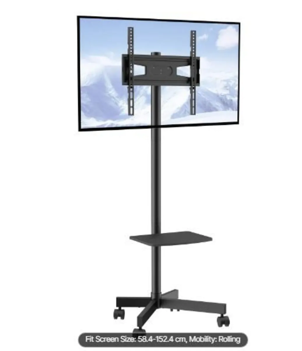 Mobile TV Stand, Mobile TV Cart for 23 to 60 inch - Image 4