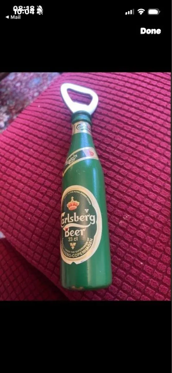 Vintage Timber Carlsberg Bottle Opener - Image 1