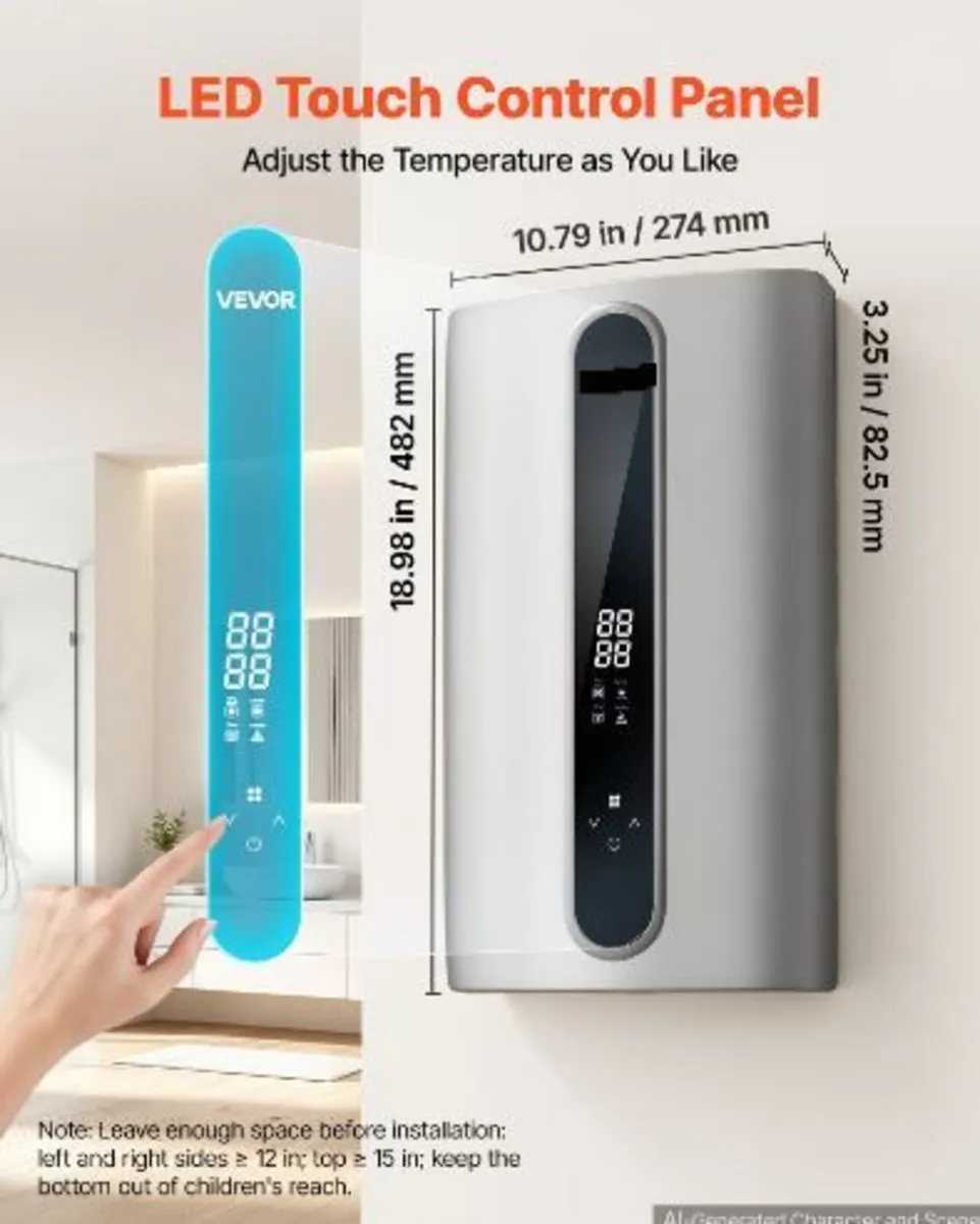 Tankless Electric Water Heater 18 kW 3 Phase - Image 2