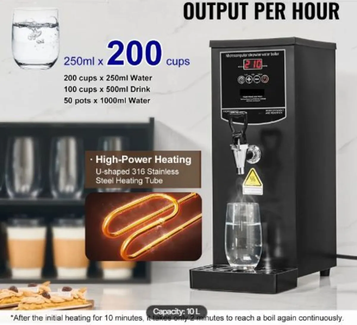 Commercial Water Boiler, Electric Hot Water Dispen - Image 2